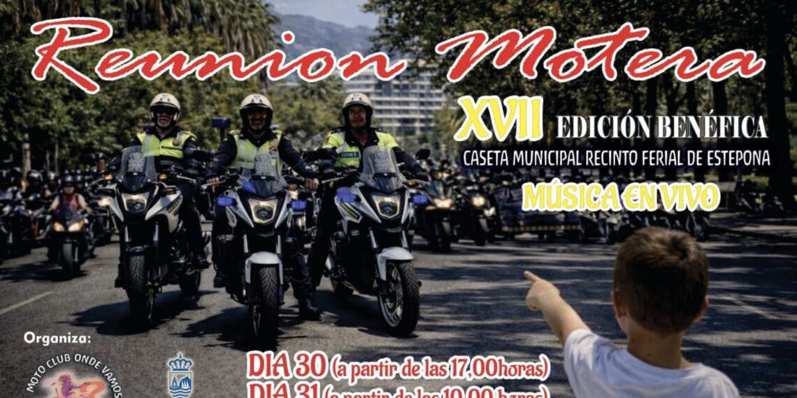 El recinto Ferial y Deportivo acogerá la XVII Reunión Motera Benéfica ‘Villa de Estepona’, organizada por el MotoClub Ónde Vamos?