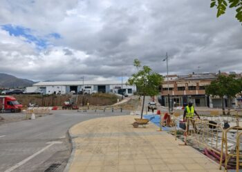 Reaunadadas las obras de la glorieta de José Martín Méndez, que avanzan hacia su fase final