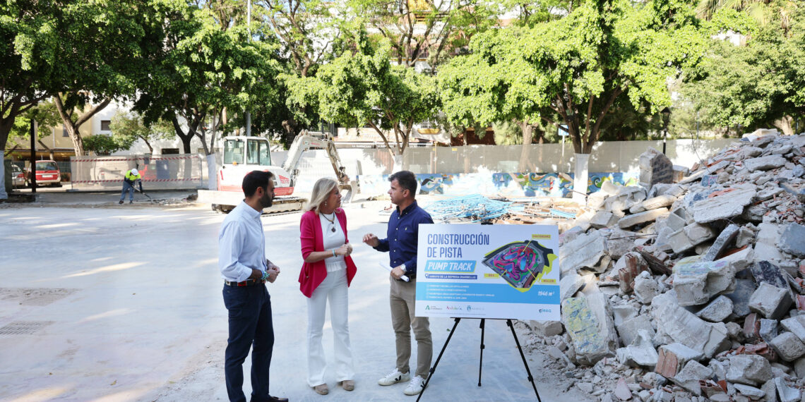 Marbella refuerza su apuesta por el deporte urbano con la construcción de una pista de ‘pump track’ de última generación en pleno centro de la ciudad