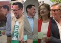 Málaga registra un ligero descenso de participación en el arranque del 17-M mientras todos los candidatos animan a votar