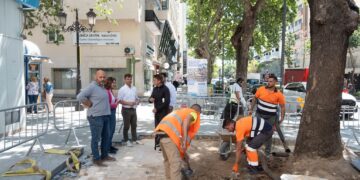 El Ayuntamiento inicia las obras de renovación integral del acerado en la avenida Ricardo Soriano