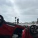 Tres personas trasladadas al Hospital Costa del Sol tras un aparatoso accidente por el puente Cristo del Amor