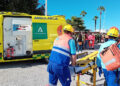 Un atropello en pleno casco antiguo de Frigiliana deja siete personas heridas