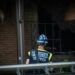 La Policía Científica y los bomberos realizan la primera visita de inspección al Le Grand Café tras el incendio