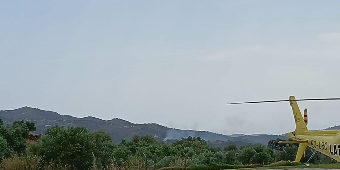 Declarado un incendio forestal en un paraje en Casabermeja