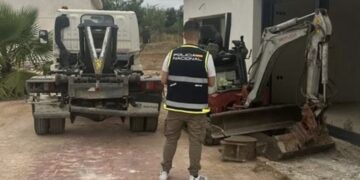 Detenido el autor de varios robos de material de obra y maquinaria en Málaga