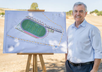 Comienza la construcción de un velódromo que incluirá un campo de fútbol 11 y las primeras instalaciones de rugby en la ciudad