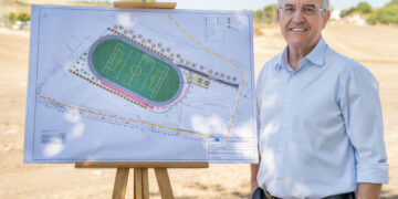 Comienza la construcción de un velódromo que incluirá un campo de fútbol 11 y las primeras instalaciones de rugby en la ciudad