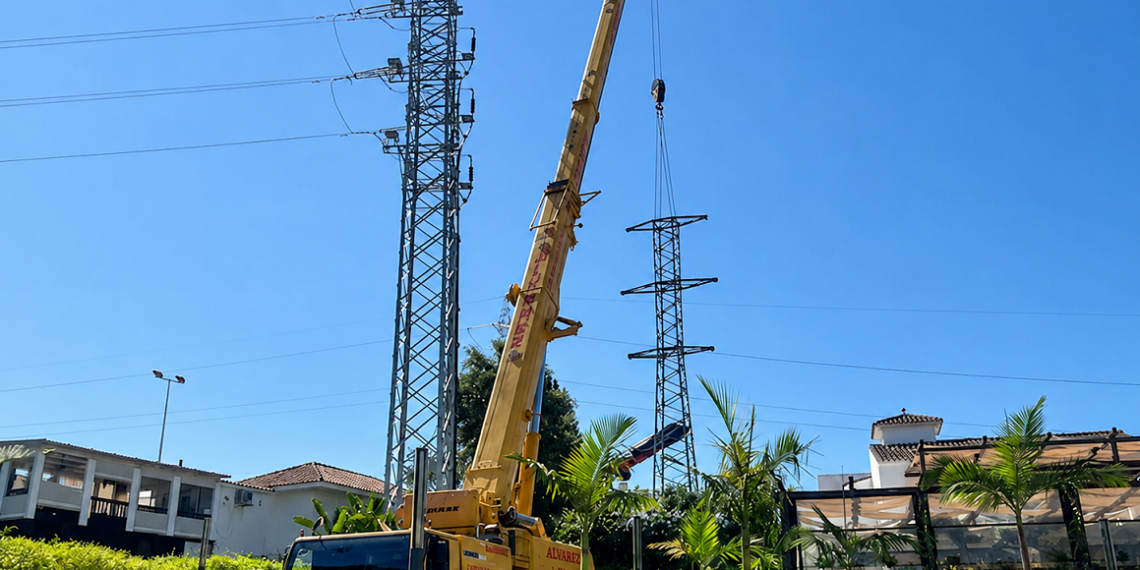 Urbanismo eliminará seis torres de alta tensión y soterrará dos kilómetros de cableado en Nueva Andalucía