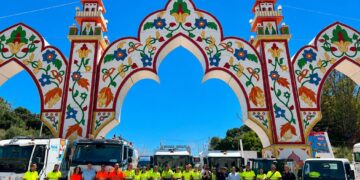 Marbella activará un dispositivo especial de limpieza 24 horas para San Bernabé: 75 operarios tanto en el recinto como en el Casco Antiguo