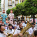 El Pendón de Marbella luce en la delegación de Fiestas en la víspera del Día del Patrón, San Bernabé