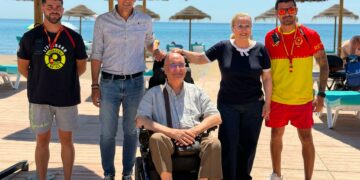 El Ayuntamiento de Fuengirola dispone de parcelas accesibles para personas con movilidad reducida en el 100% de sus playas