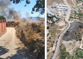 Controlado un incendio forestal declarado en Mijas