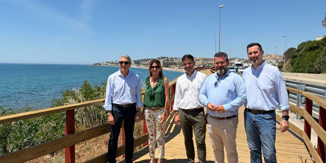 Mijas avanza en la culminación de la Senda Litoral con la puesta en servicio del tramo  La Cala-El Sheriff, de 700 metros de longitud