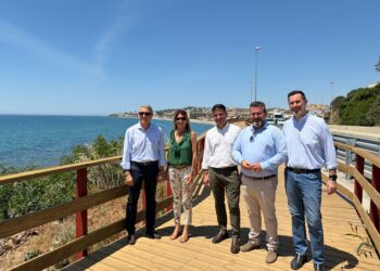 Mijas avanza en la culminación de la Senda Litoral con la puesta en servicio del tramo  La Cala-El Sheriff, de 700 metros de longitud
