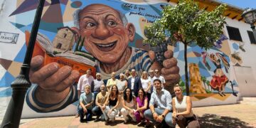 El Ayuntamiento avanza en la creación del mural de Pueblosol para recuperar la historia de Arroyo de la Miel
