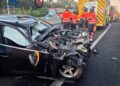 Cuatro heridos tras colisionar un coche con la mediana en la A-7 en Estepona