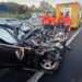 Cuatro heridos tras colisionar un coche con la mediana en la A-7 en Estepona