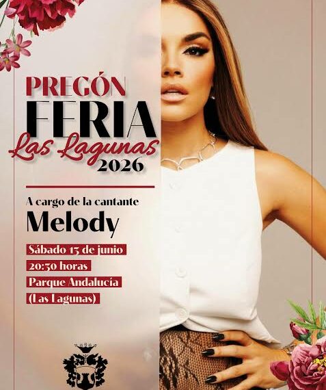 Melody es la encargada de dar pistoletazo de salida a la Feria de las Lagunas esta noche