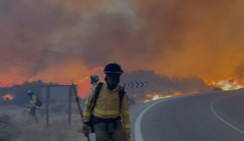 Doce personas fallecidas en el incendio de Los Gallardos en Almería