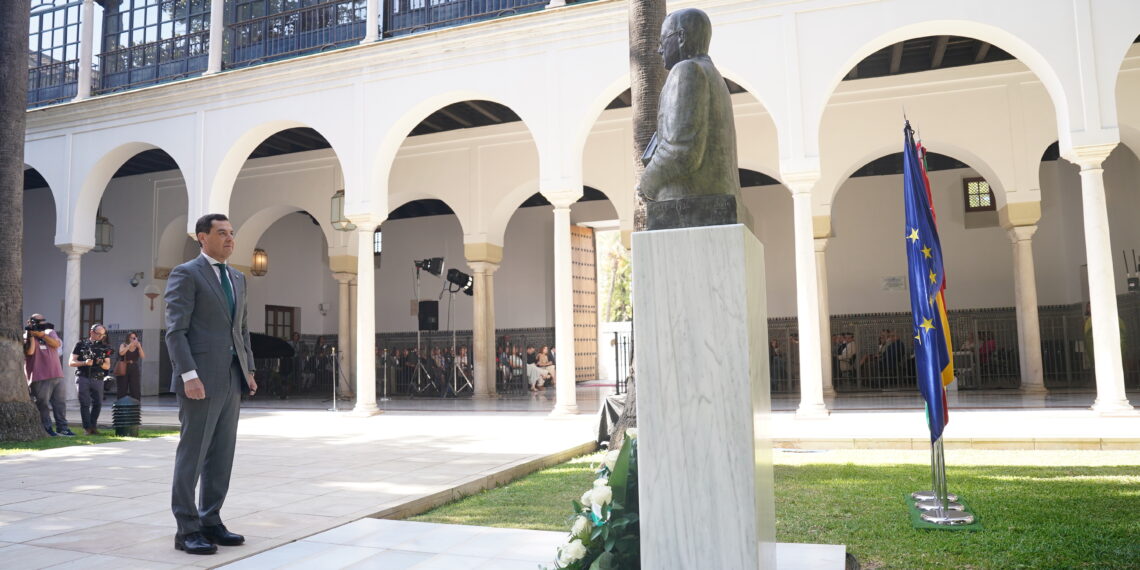 Moreno, en el homenaje a Blas Infante: «Andalucía tiene hoy ansia de igualdad, justicia y futuro»