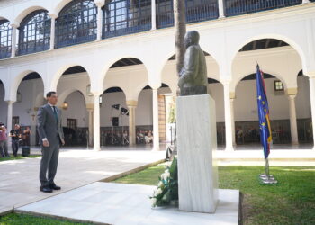 Moreno, en el homenaje a Blas Infante: «Andalucía tiene hoy ansia de igualdad, justicia y futuro»