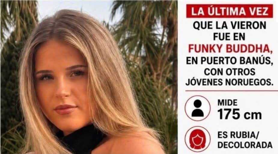 Nikoline, la menor noruega desaparecida en Marbella, falleció tras ser atropellada por un camión en Mijas
