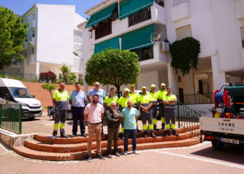 Estepona refuerza el servicio de limpieza con nuevos equipos fijos de hidrolimpieza en los barrios y extrarradio