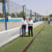 Instalado un nuevo sistema de protección perimetral en el campo de fútbol 7 del anexo Juan José Almagro de San Pedro Alcántara