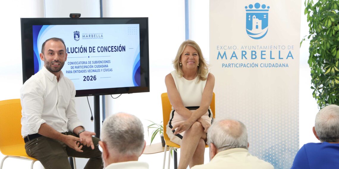Marbella destina más de 100.000 euros en subvenciones para impulsar la actividad de una quincena de asociaciones vecinales y cívicas