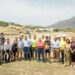 García Urbano coloca la primera piedra en la obra del futuro velódromo