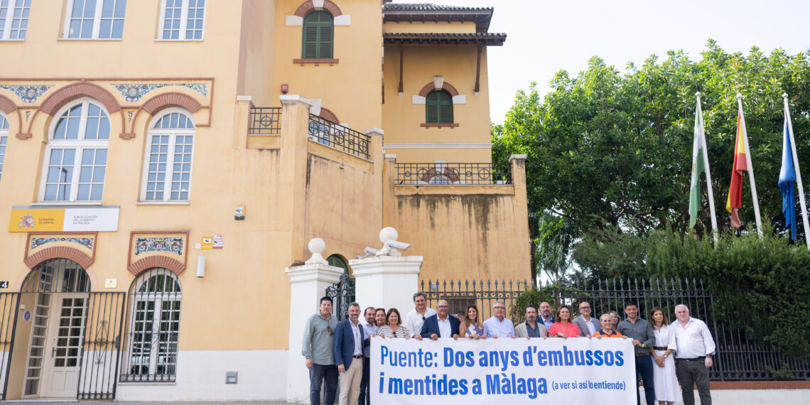 Alcaldes del PP piden en catalán a Óscar Puente inversiones reales para Málaga tras “dos años de atascos y mentiras”