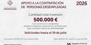 Diputación amplía hasta el 29 de julio la convocatoria de las líneas de ayuda para la contratación de personas desempleadas