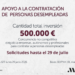 Diputación amplía hasta el 29 de julio la convocatoria de las líneas de ayuda para la contratación de personas desempleadas