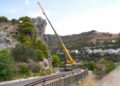 Corte temporal de la carretera A-7150 de Casares del 5 al 7 de agosto