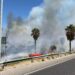 Un incendio en Estepona provoca el alejamiento preventivo de 70 personas y un corte de carril en la A-7