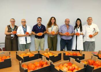 El Regional de Málaga ofrece una degustación de tomate Huevo de Toro a más de 600 pacientes
