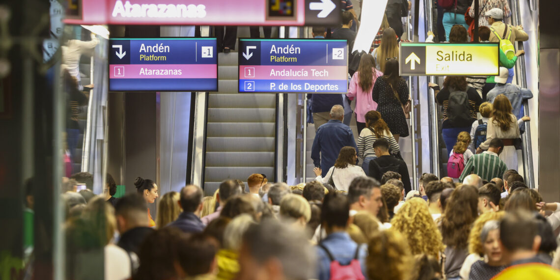 Metro de Málaga roza los 10 millones de viajeros en el primer semestre, con un aumento de casi el 3%