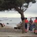 Ceuta renueva el dispositivo de limpieza en la Playa del Trampolín después del parón por seguridad