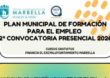 Marbella abre mañana el periodo de inscripción para cuatro nuevos cursos gratuitos presenciales de formación para el empleo