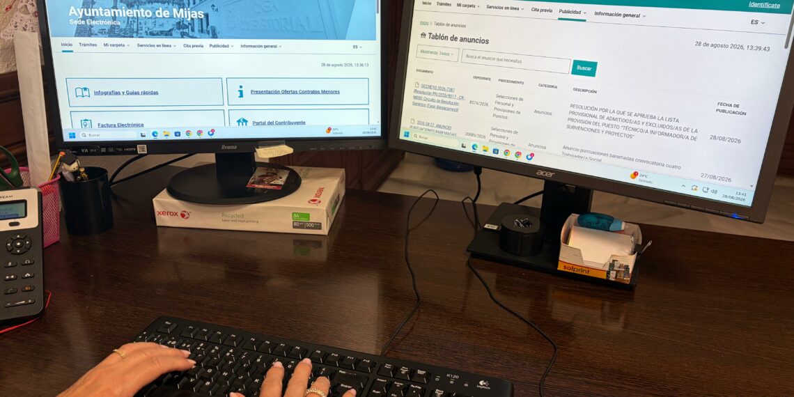 La sede electrónica de Mijas ofrece ya más de 360 trámites que pueden realizar los ciudadanos de manera telemática
