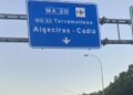 Un incendio en el arcén de la MA-20 provoca varios kilómetros de retenciones en dirección a Torremolinos