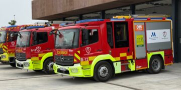 Diputación licita por dos millones de euros una autoescala de 32 metros y dos camiones todoterreno para el Consorcio Provincial de Bomberos