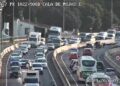 Nueva mañana complicada en la A-7: cinco kilómetros de retenciones dirección Marbella
