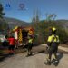 Una persona herida por quemaduras y un bombero con traumatismos en el incendio forestal de Benahavís