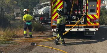 El Consorcio reúne en Benahavís a dotaciones de bomberos de Estepona, Marbella y Fuengirola