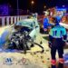 Dos heridos en una colisión frontal de madrugada entre dos turismos en la A-7 por Estepona