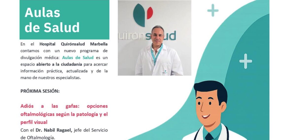 El Ayuntamiento colabora con el hospital Quirónsalud Marbella en una nueva sesión de las ‘Aulas de Salud’