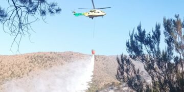 Unas 90 personas trabajan para el control del incendio en Benahavís, ya estabilizado