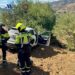 Dos personas resultan heridas tras caer un coche por un terraplén en Álora